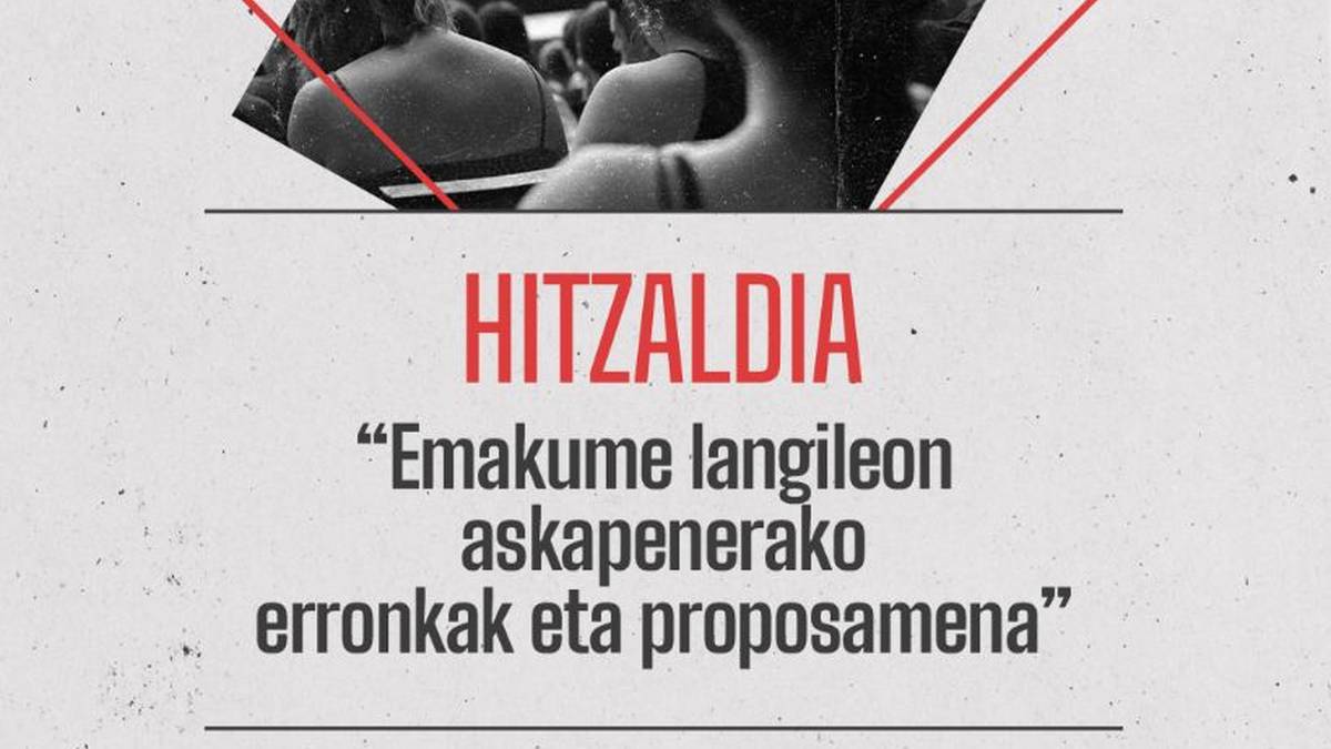 Hitzaldia Biterin, larunbat honetan