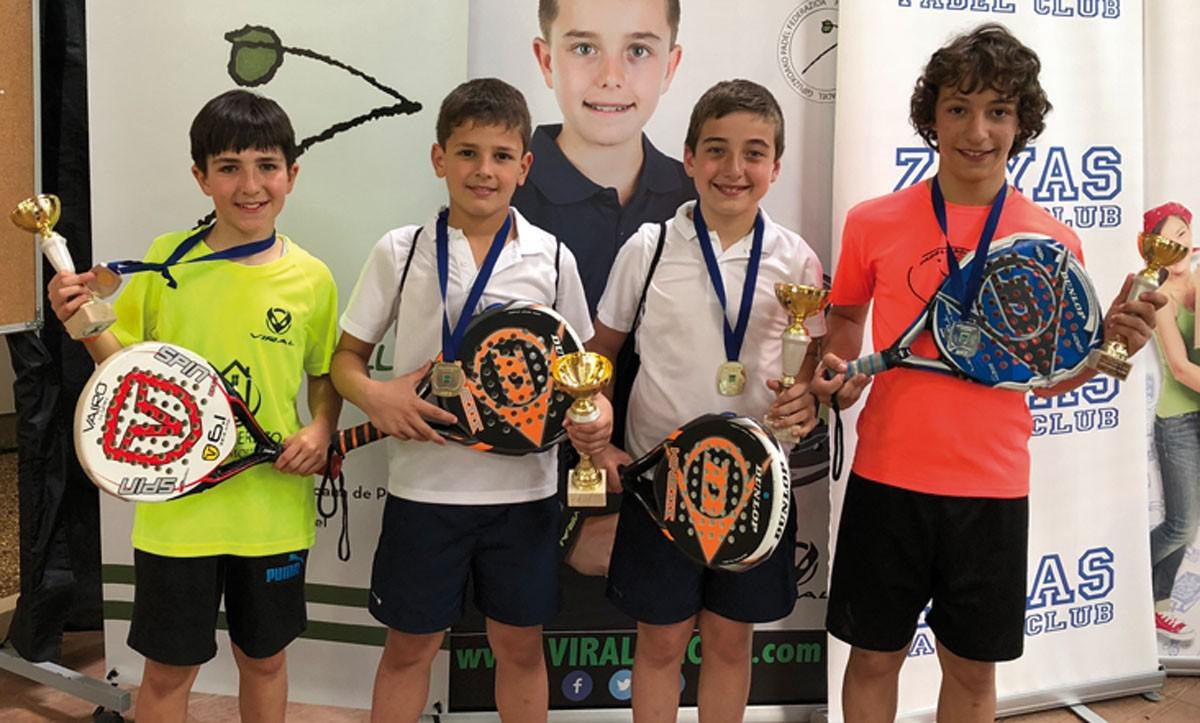 Urnietarrak nabarmendu ziren eskolarteko padel txapelketan