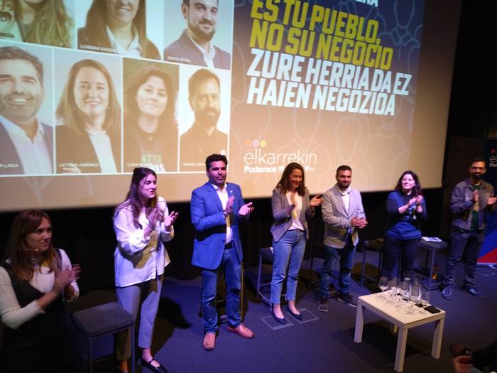 Elkarrekin Podemos koalizioak hautes-zerrenda aurkeztuko du Urnietan