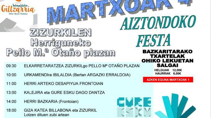 Giltzarria; Aiztondoko festa