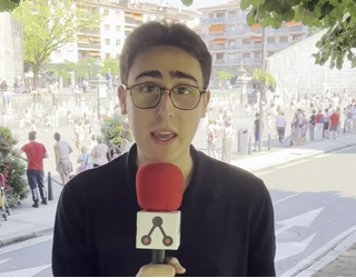 Haur entzierroa Goikoplazan, San Fermin egunez
