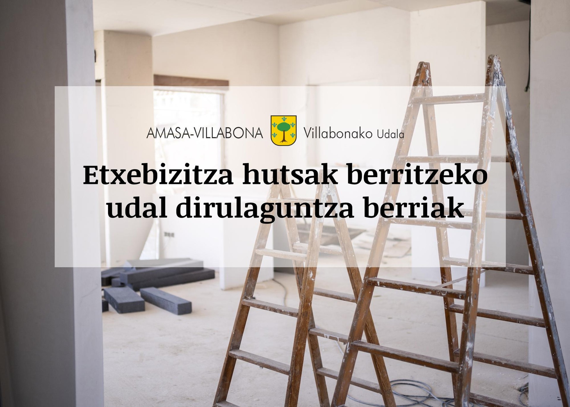 Etxebizitza hutsak berritzeko udal dirulaguntza berriak