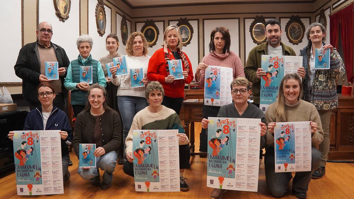 Martxoak8ko ekitaldi sorta aurkeztu dute