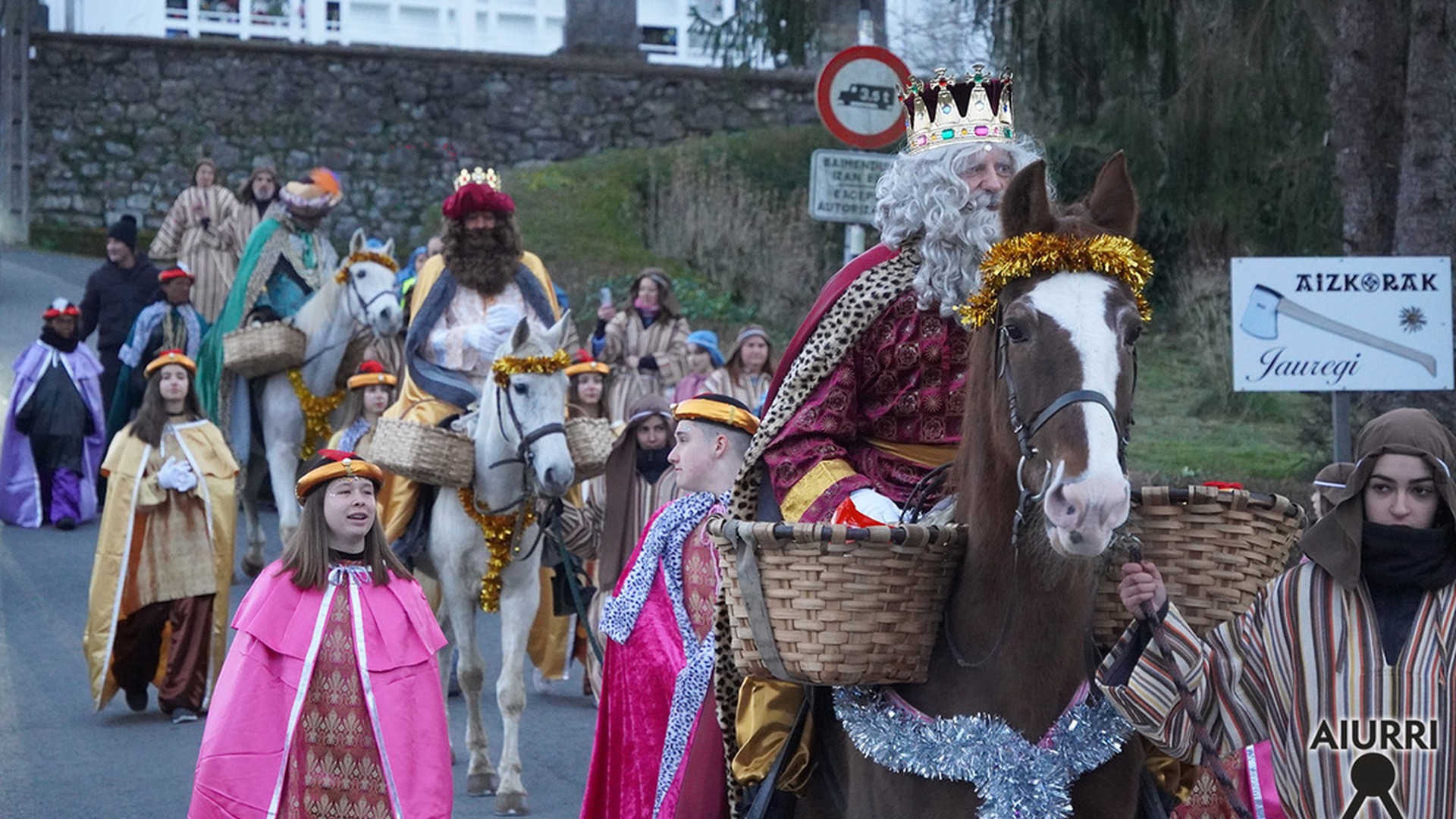 Meltxor, Gaspar eta Baltasar heldu dira Urnietara