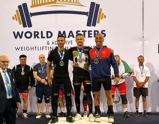 Andres Rubiños zizurkildarra garaile, Master mailako Munduko Halterofilia Txapelketan