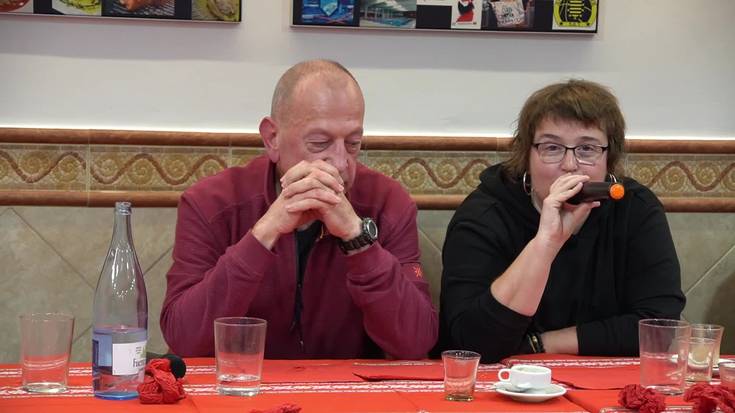 Nerea Elustondo eta Sebastian Lizaso Santa Krutz elkartean, Illunbeko Gipuzkoako finalari begira