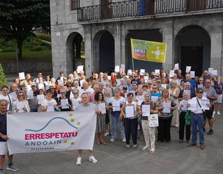 Elkarretaratzeak iragarri ditu Errespetatu Andoain plataformak, ostegun honetan hasita