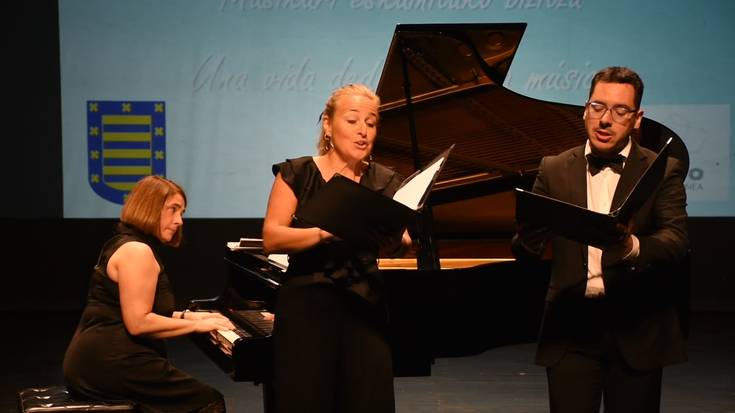 Luis Fraca musikariari omenaldia: Ainhoa Merzero sopranoa eta Erik Carrero tenorra