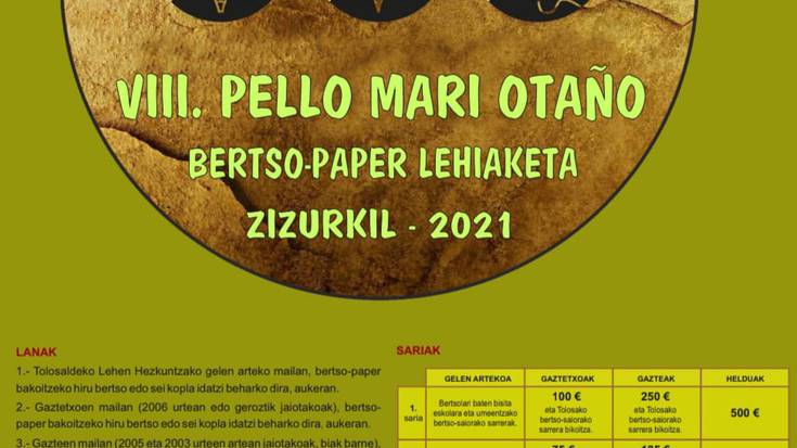 VIII. Pello Mari Otaño bertso-paper lehiaketa