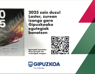 Foru Aldundiak 2025eko egutegiaren 40.000 ale banatuko ditu Gipuzkoan