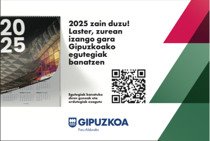 Foru Aldundiak 2025eko egutegiaren 40.000 ale banatuko ditu Gipuzkoan