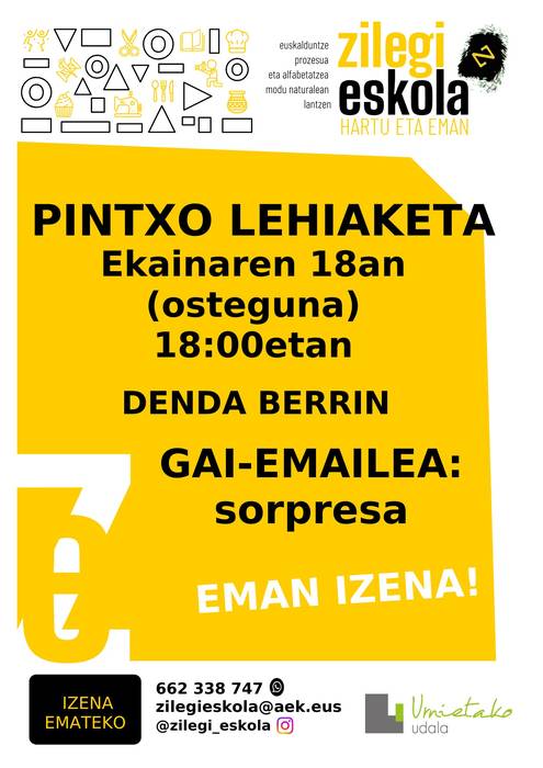 Pintxo arteko agurra