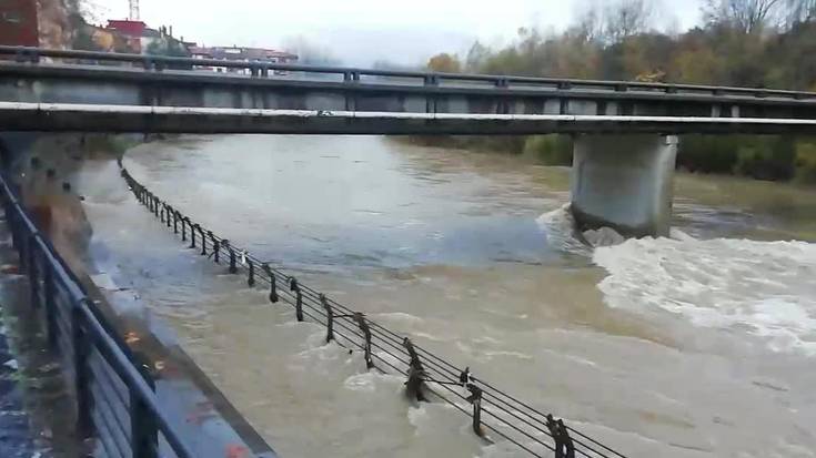 Oria eta Leitzaran ibaien ur-emari handia