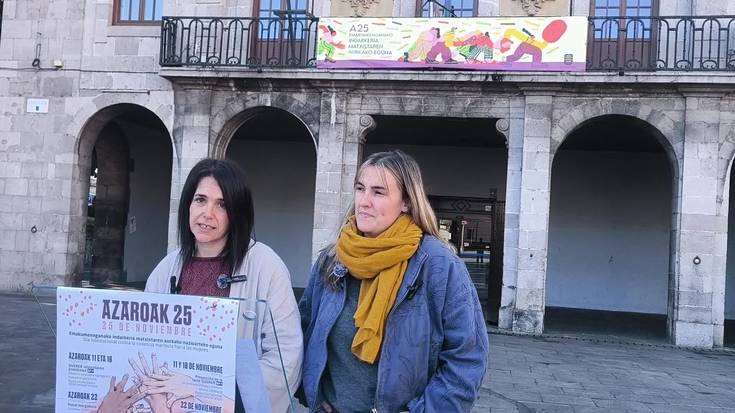 Azaroaren 25ari begira antolaturiko egitaraua aurkeztu dute