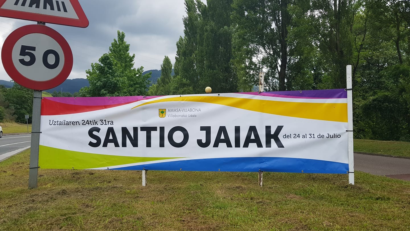 Trafikoaren antolaketa eta oharrak Santio Jaietarako