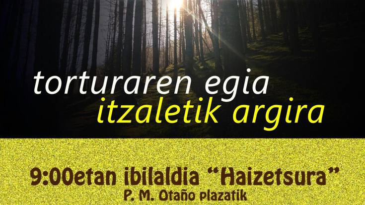 'Torturaren egia, itzaletik argira' ekitaldia