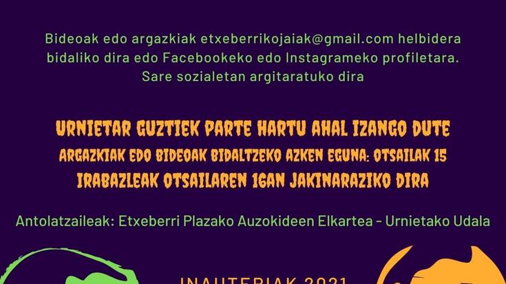 Etxeberriako Jai Batzordeak lehiaketa abiatu du, herrikide guztiei zuzenduta
