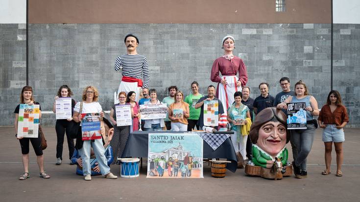Aurtengo Santioen xehetasunak aurkeztu dituzte, jendaurreko agerraldian