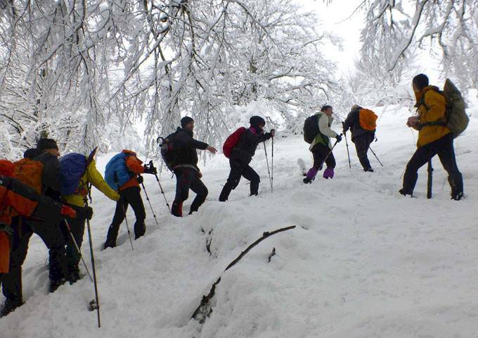 Aizkardiko kideak, paisaia txurietan barrena