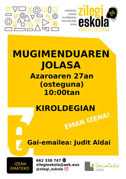 Zilegi Eskola: "Mugimenduaren jolasa"