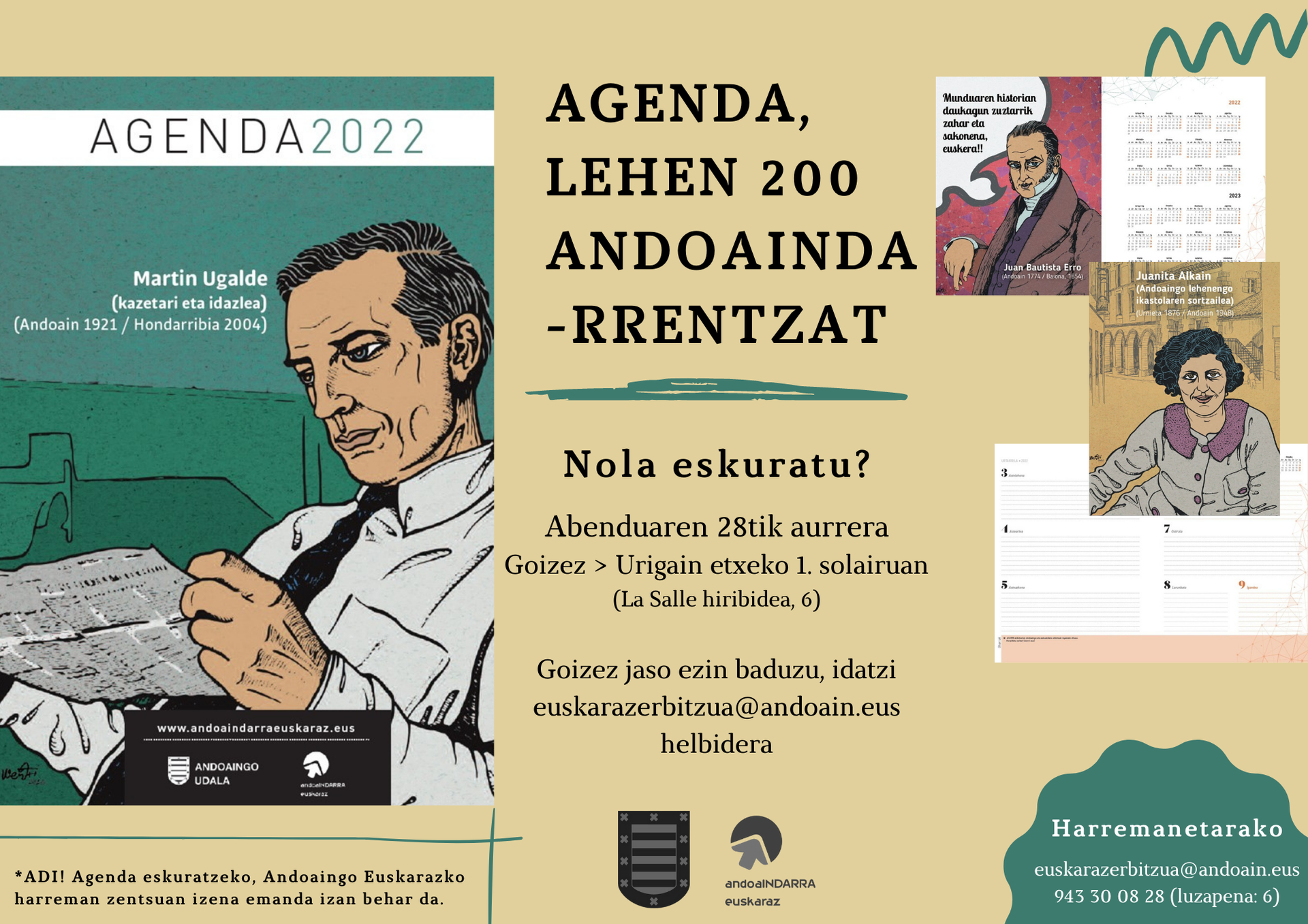 2022ko agenda eskuratu nahi?