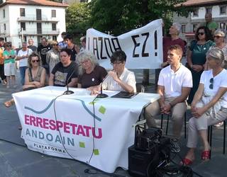 "Gipuzkoako Foru Aldundiak errespeta dezala Andoaingo udalerria"