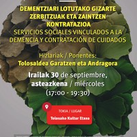 Dementziari lotutako gizarte zerbitzuak eta zaintzen kontratazioak
