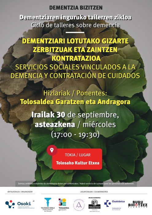 Dementziari lotutako gizarte zerbitzuak eta zaintzen kontratazioak