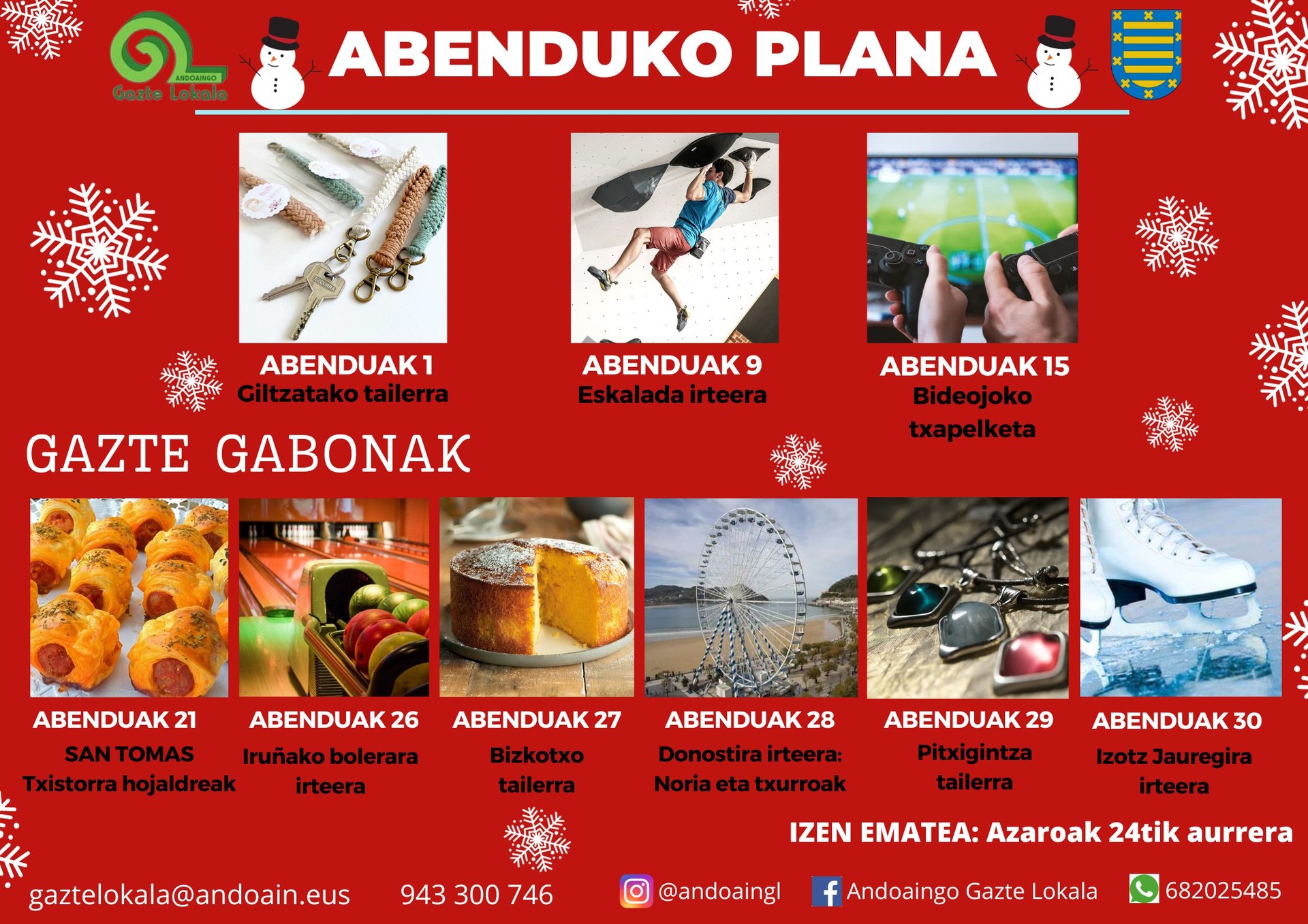 GAZTE LOKALEKO ABENDUKO PLANA!!!