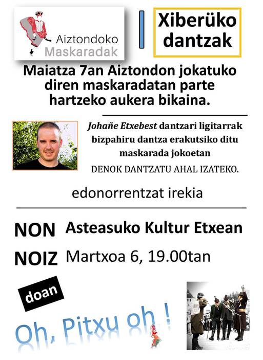 Dantzan ikasteko saioak