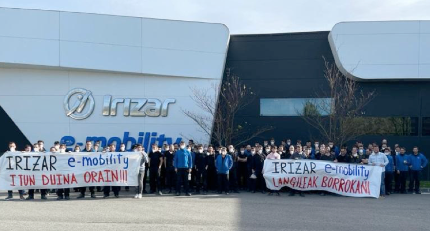 Irizar e-Mobilityko langileak grebara!