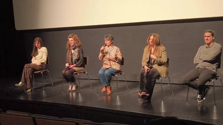 Arrate Fernandez eta Iratxe Fresneda zuzendariak, beren film laburrak aurkezten
