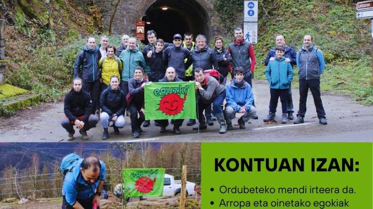 Zuhaitz landaketa Muntto parajean