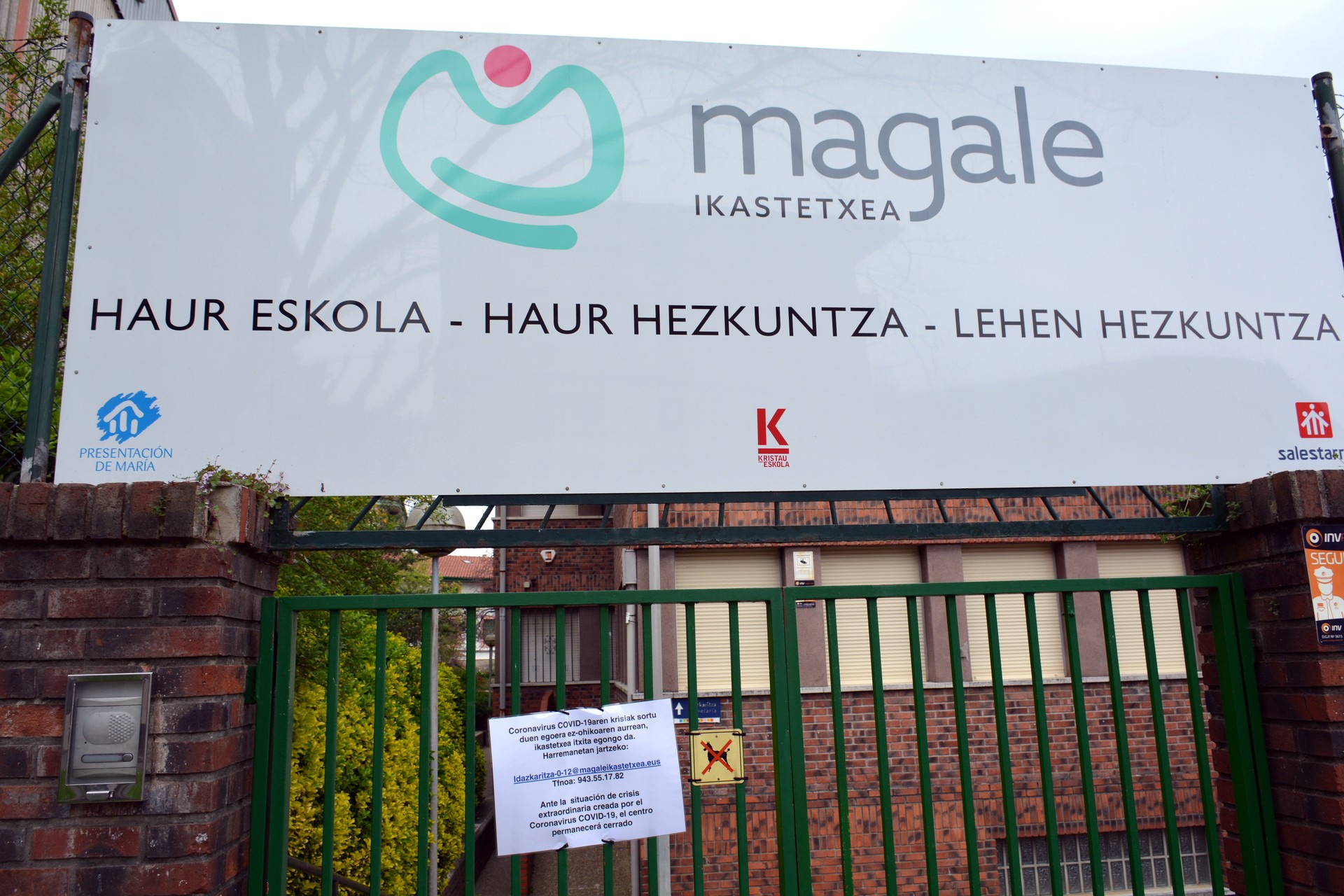Haurraren oinarrizko zaintzari buruzko hitzaldia, Magale Ikastetxearen eskutik