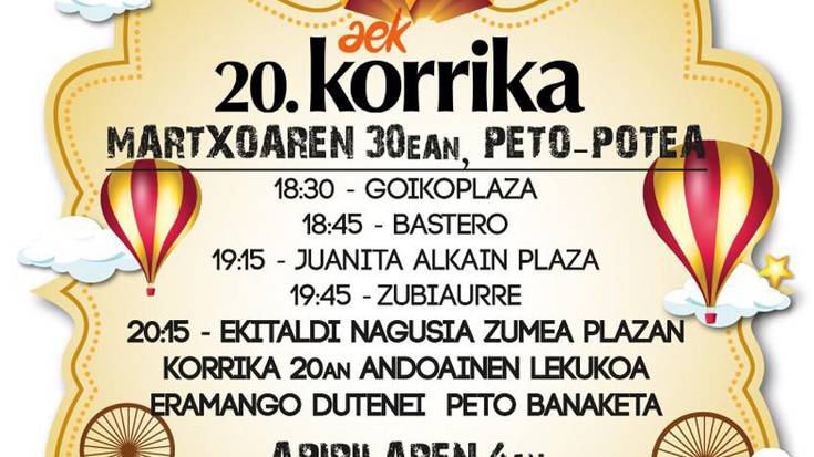 Peto-potea Korrikaren alde