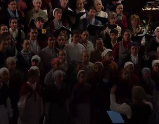 Musika Eskolako hiru abesbatza, Gabon kontzertuan