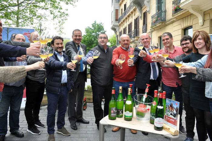 "Terraza garaia, Euskal Sagardo Garaia" ekimena aurkeztu dute Donostian