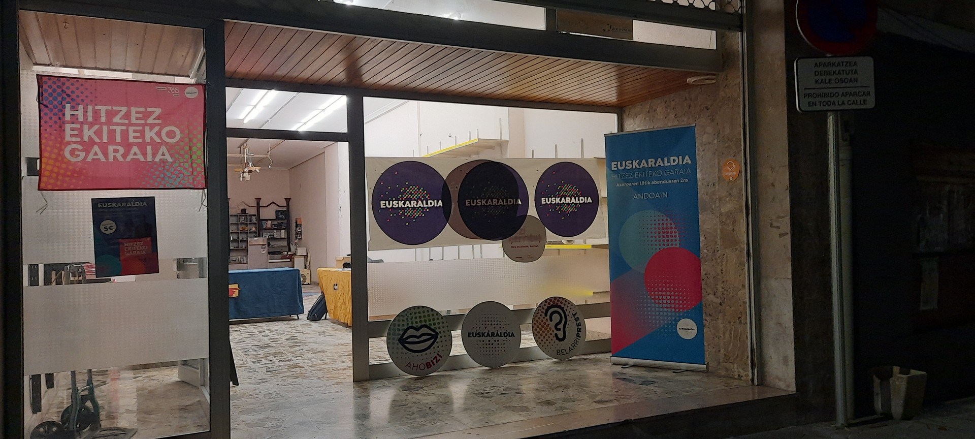 Andoaingo Euskaraldiak lokala ireki du ZASAn, Euskaraldia heltzear den honetan