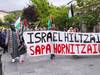 Manifestazioa "Israel hiltzaile, SAPA hornitzaile" lelopean