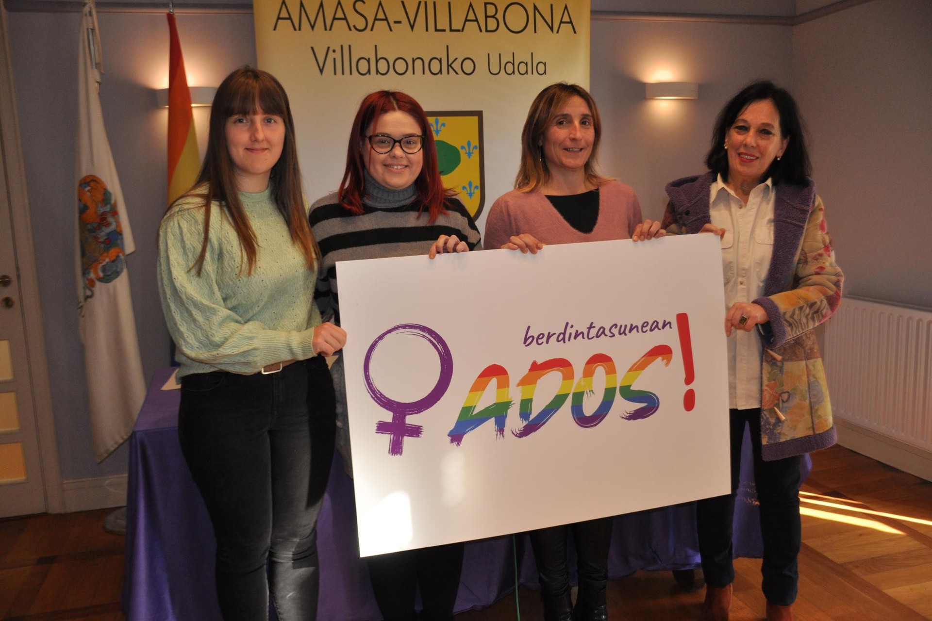 Berdintasunean Ados! mahaia sortu da Amasa-Villabonan