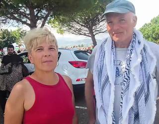 Palestinaren aldeko "Ibaitik Itsasora" ibilaldian, Eli Errondosoro eta Richard Weyndling parte-hartzaileen adierazpenak