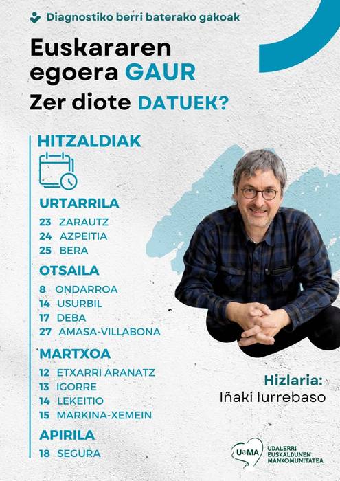 Hitzaldia: 'Euskararen egoera gaur. Zer diote datuek?'