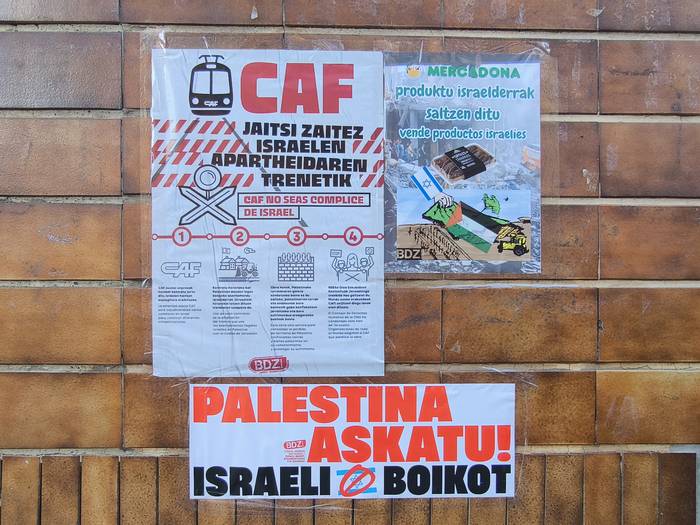 Zenbait saltokik Israelgo produktuak kendu egin dituzte, BDZk iragarri duenez