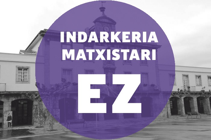 Udal gobernuaren adierazpena indarkeria matxistaren aurkako egunean