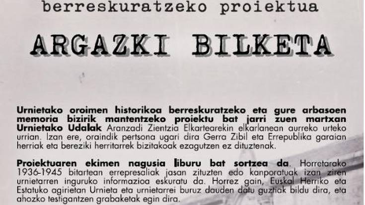 Argazki bilketa, 1936-1945 Memoria Historikoa berreskuratzeko