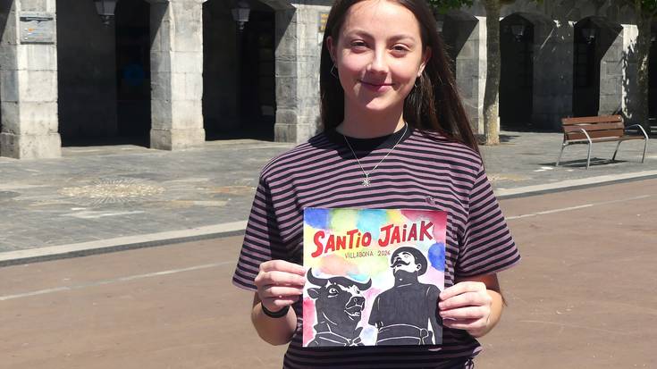 Malen Muriel Letamendiak irabazi du Santio jaietako programaren irudia aukeratzeko lehiaketa