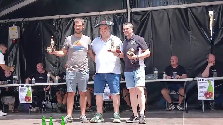 Kaletxikin, XXXI. Sagardo Txapelketako sari ematea