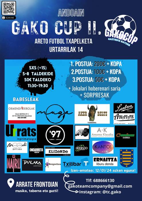 GAKO CUP II. Areto Futbol Txapelketa