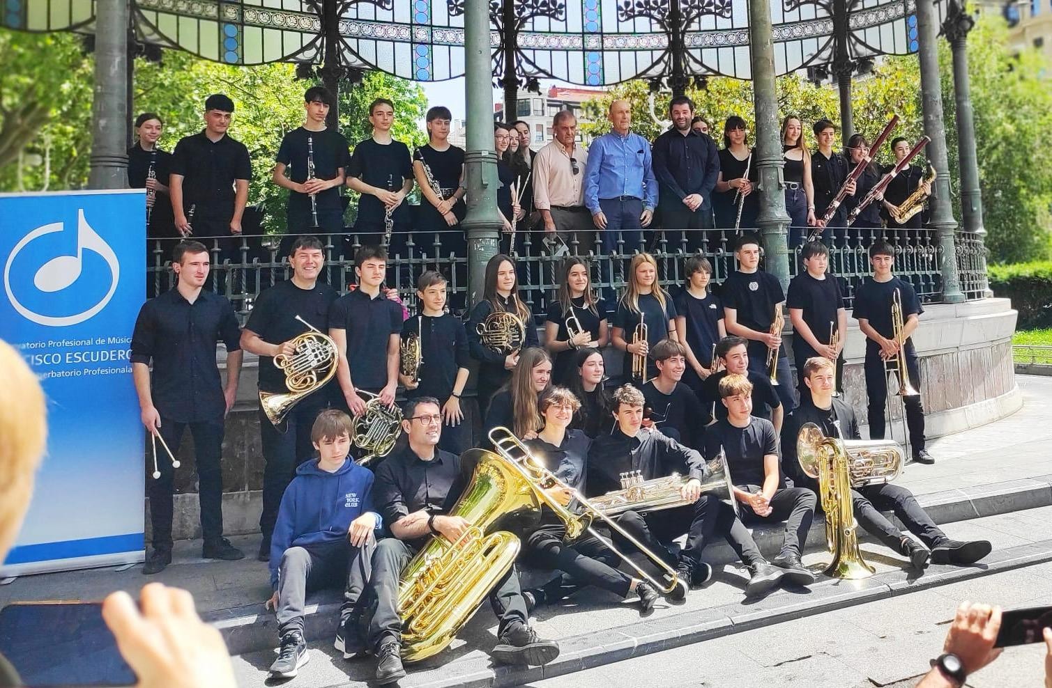 “Andoaingo Kontzejupean” Donostiako Kontserbatorioko Bandak interpretatuta
