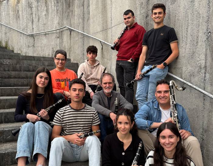 Arantxa Irigorasi Zumaian gorazarre egingo diote Andoaingo Musika eskolako klarinete-joleek